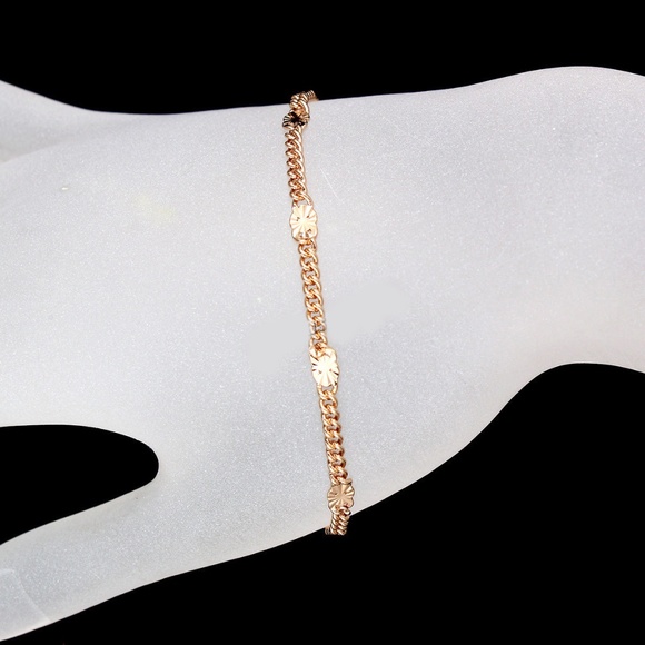 Jewelry - 18K Yellow Gold Filled Unisex Fashion  Bracelet